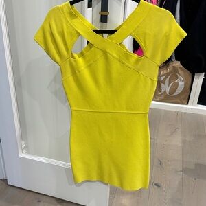 BCBGMaxAzria Bright Yellow Dress